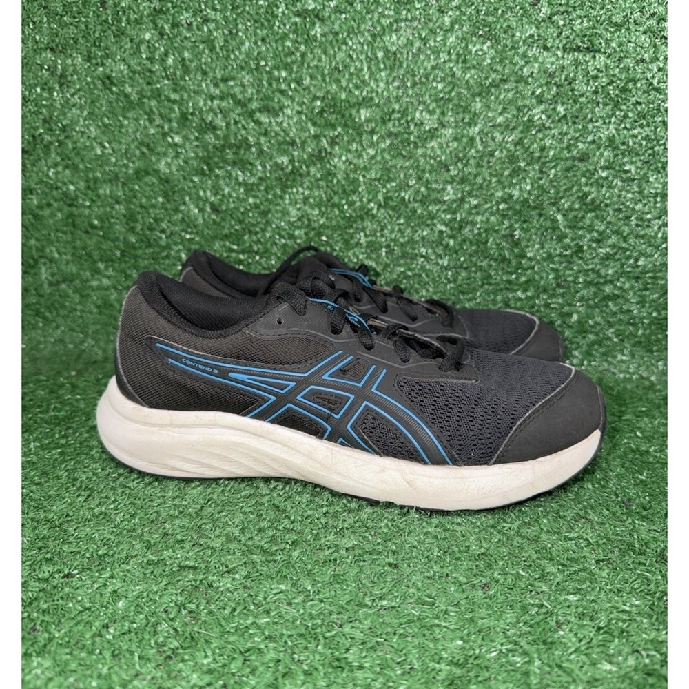 ASICS Womens 7 Gel-Contend 9 Blue Black Running Shoes Comfort Sneakers